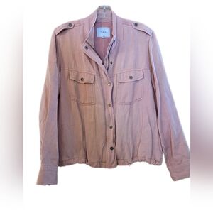 Rails Moto Style Lightweight Dusty Pink Jacket Unique Indie Size Medium